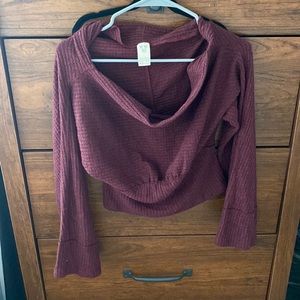 Free people off the shoulder sweater